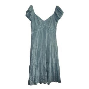 Trixxi babydoll tiered cap sleeve midi dress womens medium cottagecore fairy